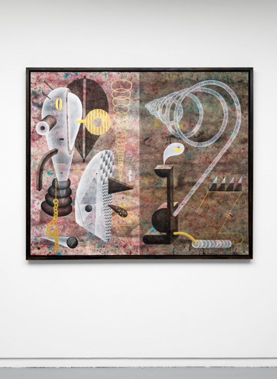 Division Managers 013, 014 and Schematic, 2014. Ink and gesso on paper, 132 x 152,5 cm. Photo: Gert Jan van Rooij. Division Managers 013, 014 and Schematic, 2014. Ink and gesso on paper, 132 x 152,5 cm. Photo: Gert Jan van Rooij.