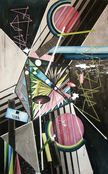 'Control for Enforcement', 2008, ink and watercolor on paper with .22 and .44 shotgun bullet holes., 53 x 33 inch.  'Control for Enforcement', 2008, ink and watercolor on paper with .22 and .44 shotgun bullet holes., 53 x 33 inch.