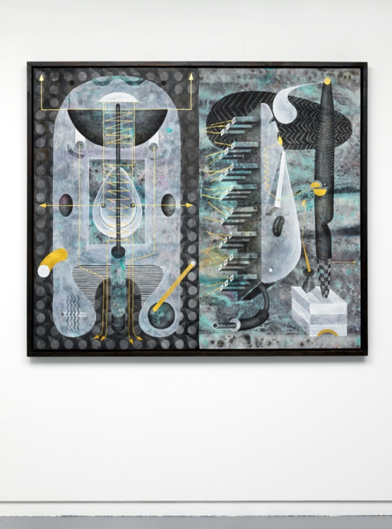 Division Managers 010, 011 and 012, 2014. Ink and gesso on paper, 132 x 152,5 cm. Photo: Gert Jan van Rooij. Division Managers 010, 011 and 012, 2014. Ink and gesso on paper, 132 x 152,5 cm. Photo: Gert Jan van Rooij.