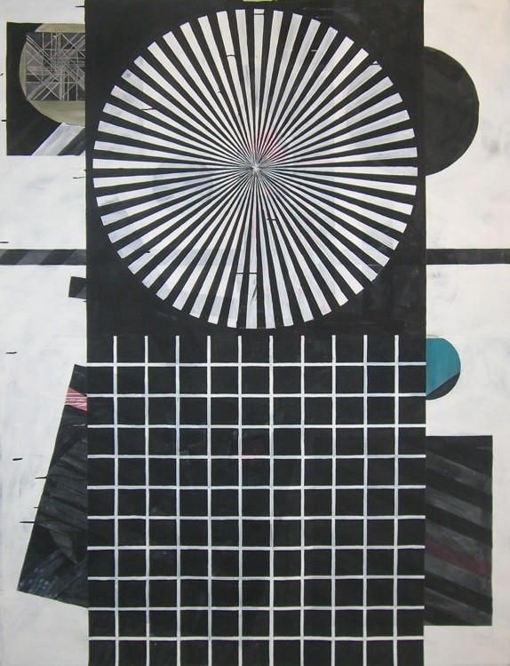 'C/D', watercolor on paper, 175 x 133 cm.  'C/D', watercolor on paper, 175 x 133 cm.