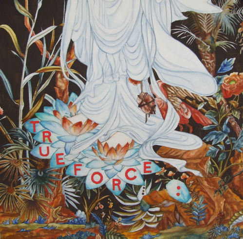 'The Brethren of the Stone: (True Force) All the Kings of Men cannot put it back together again', 2007, watercolor and ink on paper, 62,5 x 62,5 cm 'The Brethren of the Stone: (True Force) All the Kings of Men cannot put it back together again', 2007, watercolor and ink on paper, 62,5 x 62,5 cm