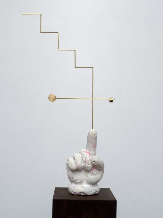 Jen Liu, Pink Slime Caesar Shift: Proposal I Chem + Phos Nail Ring: For Xu Xiaoshi Before Death, 2018. Solid brass body and synthetic DNA coated silica particles, contained by solid brass bead. Jen Liu, Pink Slime Caesar Shift: Proposal I Chem + Phos Nail Ring: For Xu Xiaoshi Before Death, 2018. Solid brass body and synthetic DNA coated silica particles, contained by solid brass bead.