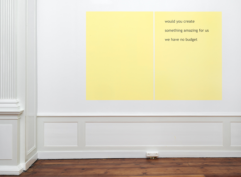 Rafaël Rozendaal, 'Haiku 074' (2014), paint, vinyl, 140 x 210 cm. 
Photo: Gert Jan van Rooij Rafaël Rozendaal, 'Haiku 074' (2014), paint, vinyl, 140 x 210 cm. 
Photo: Gert Jan van Rooij