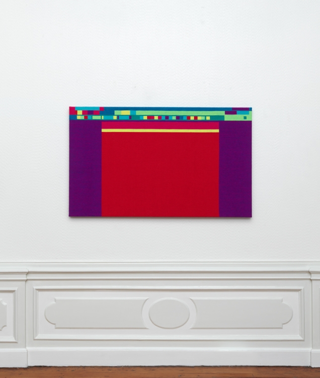 Abstract Browsing 16 03 06 (Google Docs), 2016, 86 x 144 cm, tapestry.
Photo: Gert Jan van Rooij Abstract Browsing 16 03 06 (Google Docs), 2016, 86 x 144 cm, tapestry.
Photo: Gert Jan van Rooij
