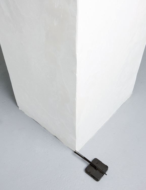 'Leap Second', 2013. Clock hands, pillar. Moving sweep second against the pillar.
A leap second is a one-second adjustment that is occasionally applied to the Coordinated Universal Time in order to keep its time of day close to the mean solar time. 
Photo: Gert Jan van Rooij 'Leap Second', 2013. Clock hands, pillar. Moving sweep second against the pillar.
A leap second is a one-second adjustment that is occasionally applied to the Coordinated Universal Time in order to keep its time of day close to the mean solar time. 
Photo: Gert Jan van Rooij