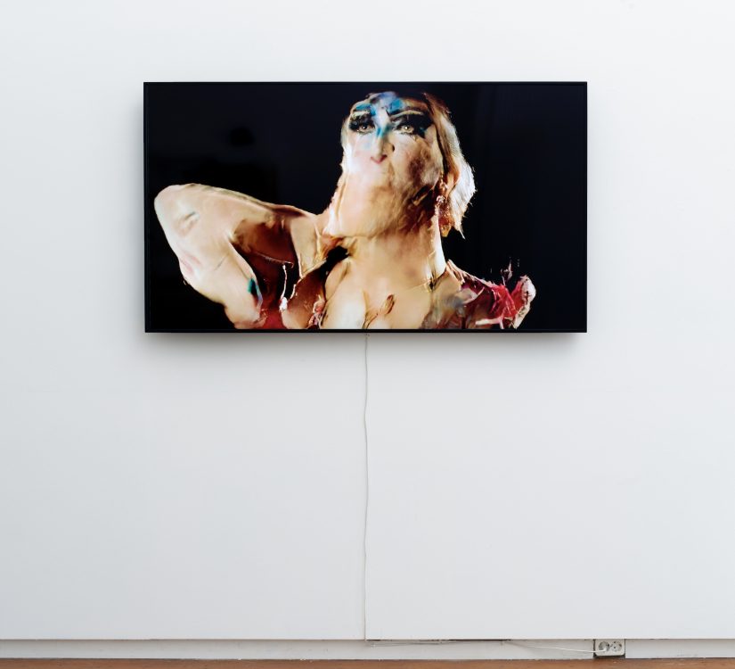 Zizi in Motion: A Deepfake Drag Utopia (movement by Wet Mess), close up version, Jake Elwes (2025) Zizi in Motion: A Deepfake Drag Utopia (movement by Wet Mess), close up version, Jake Elwes (2025)