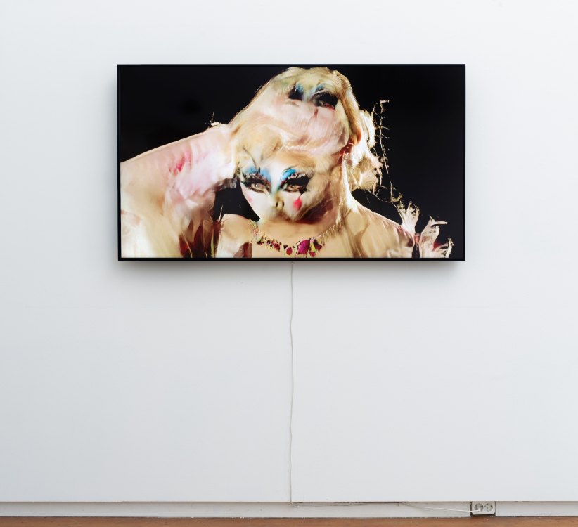 Zizi in Motion: A Deepfake Drag Utopia (movement by Wet Mess), close up version, Jake Elwes (2025) Zizi in Motion: A Deepfake Drag Utopia (movement by Wet Mess), close up version, Jake Elwes (2025)