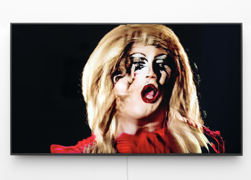 Zizi in Motion: A Deepfake Drag Utopia (movement by Wet Mess), close up version, Jake Elwes (2025) Zizi in Motion: A Deepfake Drag Utopia (movement by Wet Mess), close up version, Jake Elwes (2025)