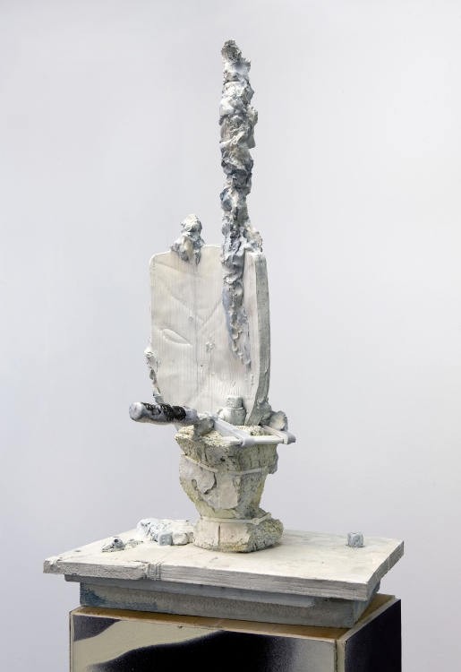 'Untitled - II' ceramics and paint, 194 x 31 x 28 cm 'Untitled - II' ceramics and paint, 194 x 31 x 28 cm