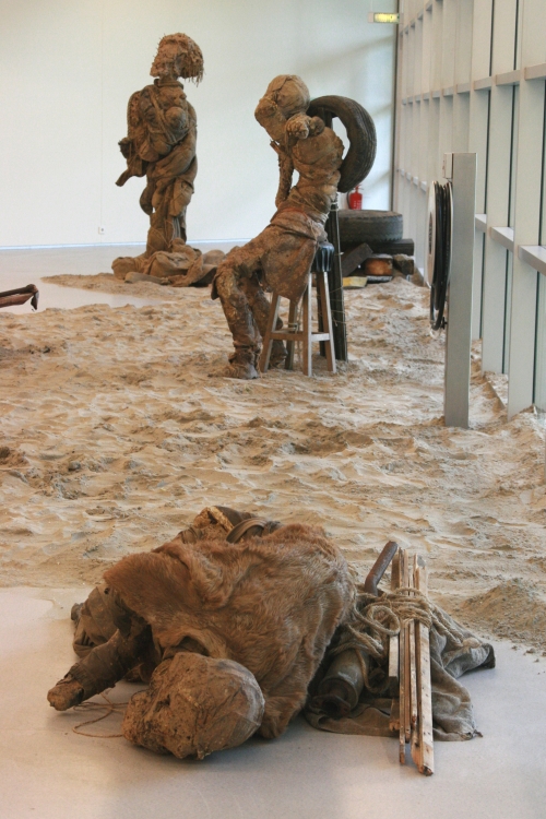 'Untitled (Exodus)', 2009, detail of exhibition at the Cobra museum 'Untitled (Exodus)', 2009, detail of exhibition at the Cobra museum