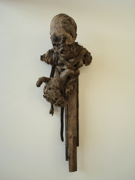 'Untitled (Crucifixion)', 2011, mixed media, 128 x 50 cm.  'Untitled (Crucifixion)', 2011, mixed media, 128 x 50 cm.