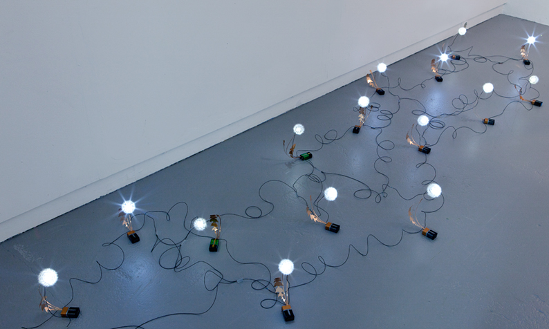 'Dandelight' installation at Upstream Gallery 'Dandelight' installation at Upstream Gallery