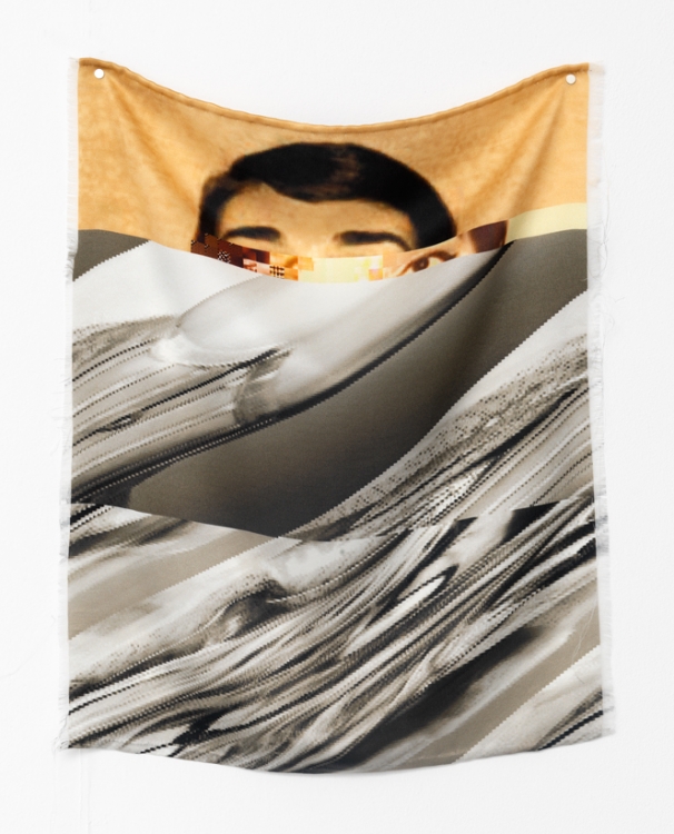 Fabienne Hess, Corrupted Silk Portrait Series (Callas), 2013
Digital print on silk, 36 x 43 cm, edition 1/6 
Cortesy of the artist Fabienne Hess, Corrupted Silk Portrait Series (Callas), 2013
Digital print on silk, 36 x 43 cm, edition 1/6 
Cortesy of the artist