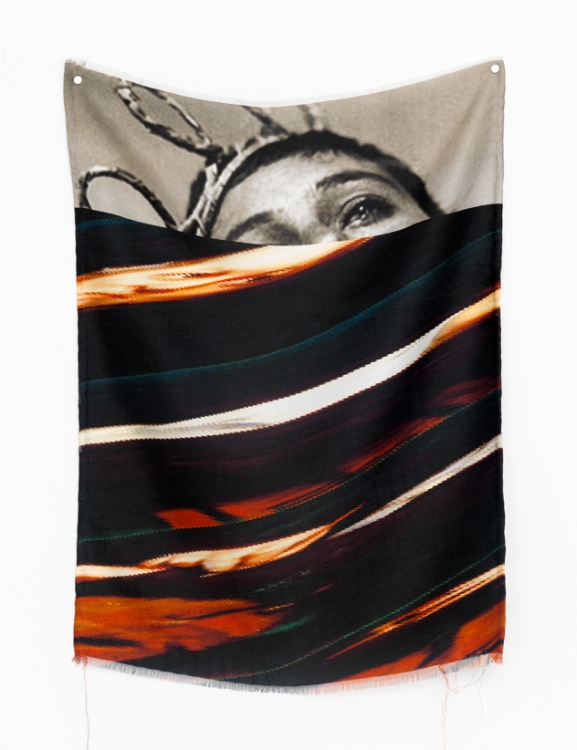 Fabienne Hess, Corrupted Silk Portrait Series (Jeanne), 2013
Digital print on silk, 33 x 43 cm, edition 1/6 
Cortesy of the artist Fabienne Hess, Corrupted Silk Portrait Series (Jeanne), 2013
Digital print on silk, 33 x 43 cm, edition 1/6 
Cortesy of the artist