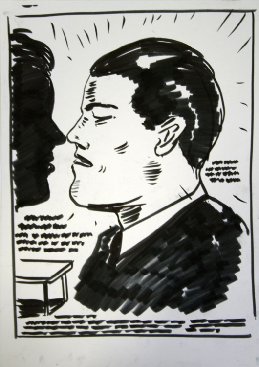 'Untitled', 2011, permanent marker on paper, 42 x 29,5 cm.
 'Untitled', 2011, permanent marker on paper, 42 x 29,5 cm.