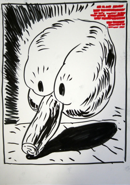 'Untitled', 2011, permanent marker on paper, 42 x 29,5 cm 'Untitled', 2011, permanent marker on paper, 42 x 29,5 cm