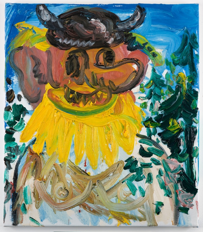 'Viking II', 2011, oil on canvas, 89 x 79,5 cm.  'Viking II', 2011, oil on canvas, 89 x 79,5 cm.