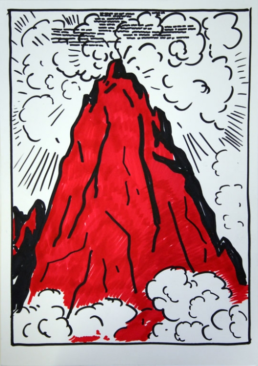 'Untitled', 2011, permanent marker on paper, 42 x 29,5 cm.  'Untitled', 2011, permanent marker on paper, 42 x 29,5 cm.