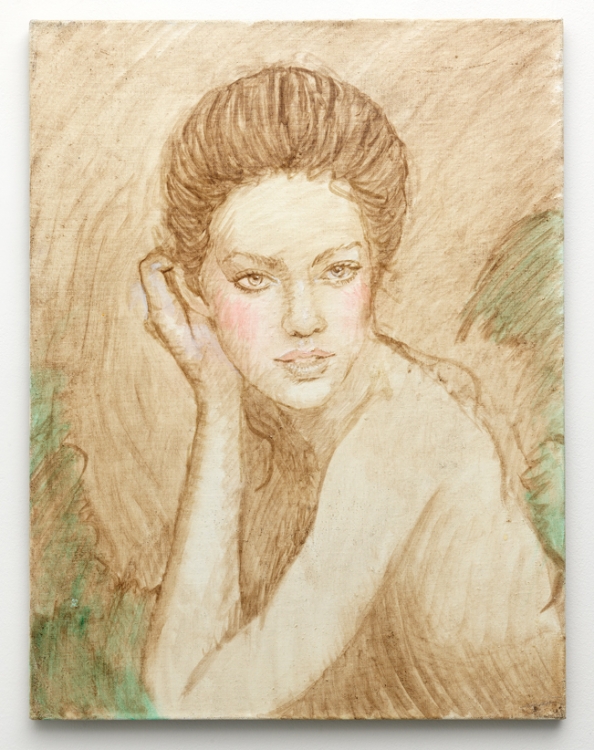 Michael Fullerton, Some Advert (Condé Nast), 2015
Oil on linnen, 61 x 46 cm 
Courtesy of the artist and Carl Freedman Gallery Michael Fullerton, Some Advert (Condé Nast), 2015
Oil on linnen, 61 x 46 cm 
Courtesy of the artist and Carl Freedman Gallery