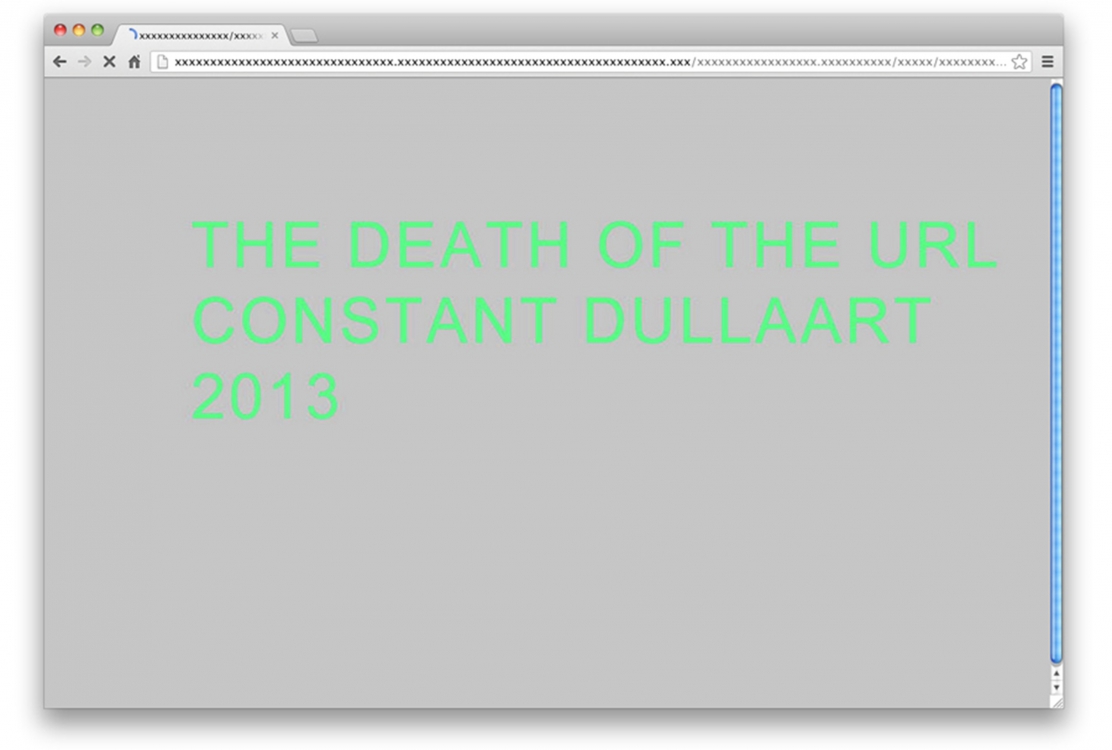 The Death of the URL, 2013. The Death of the URL, 2013.