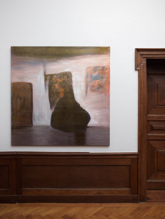 Art Gallery, 2016. Neural network synthesised images class;
Oil and clear coat on canvas, 150 x 150 cm
Photo: Gert Jan van Rooij Art Gallery, 2016. Neural network synthesised images class;
Oil and clear coat on canvas, 150 x 150 cm
Photo: Gert Jan van Rooij