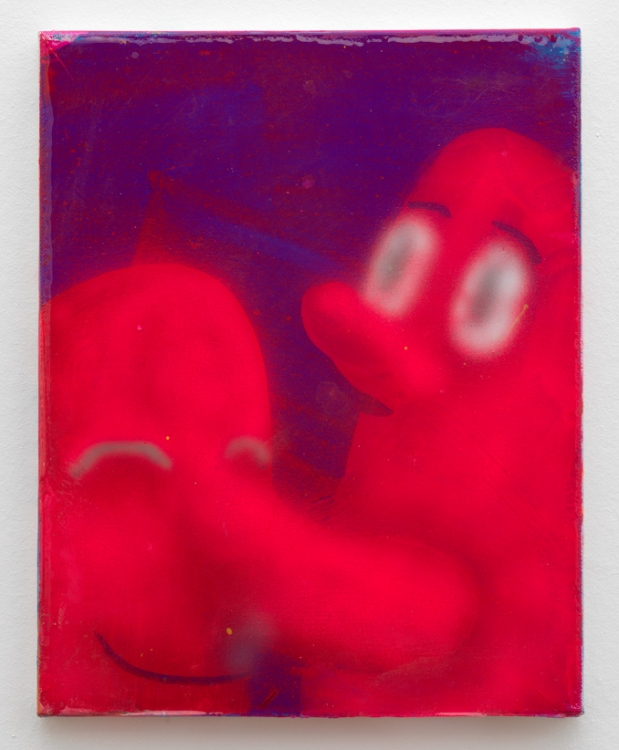 'Nosing', 2015, acrylic and resin on canvas, 36 x 28cm. 
Photo: Gert-Jan van Rooij  'Nosing', 2015, acrylic and resin on canvas, 36 x 28cm. 
Photo: Gert-Jan van Rooij