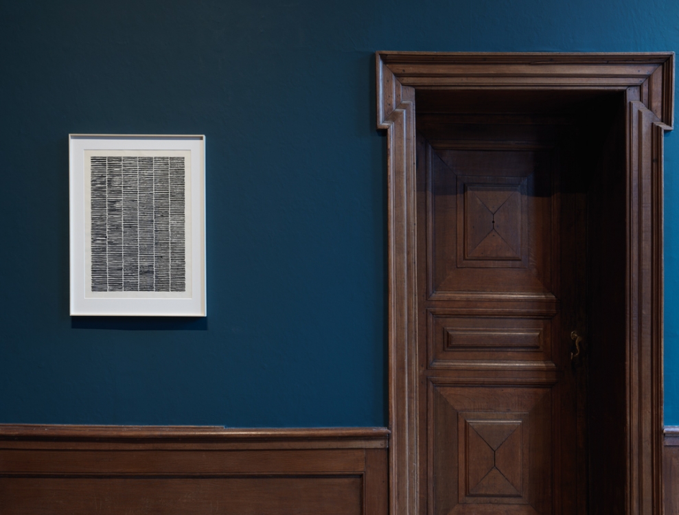 'T75-135', 1975. Ink on paper, 75,5 x 60,5 cm. Photo: Gert Jan van Rooij. 'T75-135', 1975. Ink on paper, 75,5 x 60,5 cm. Photo: Gert Jan van Rooij.