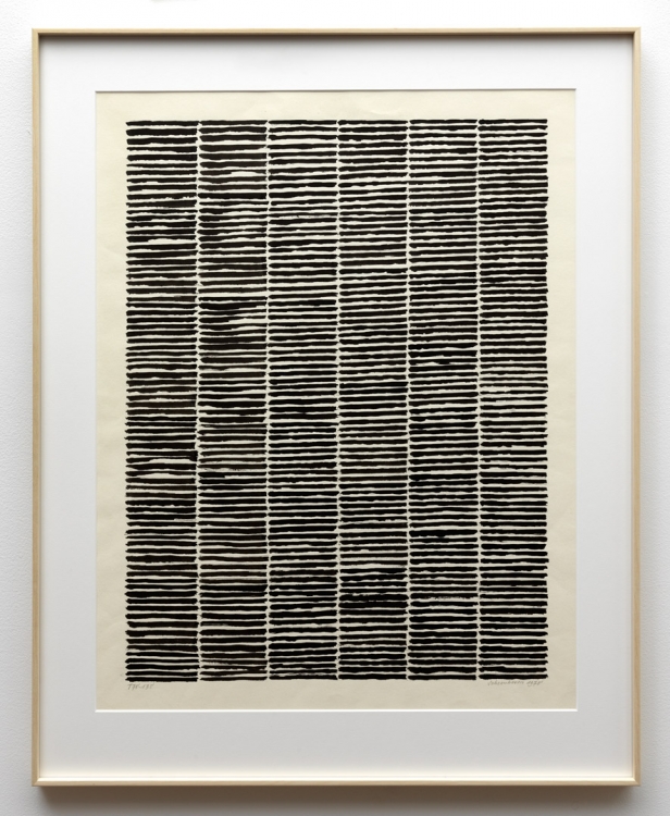 'T75-135', 1975. Ink on paper, 75,5 x 60,5 cm. Photo: Gert Jan van Rooij. 'T75-135', 1975. Ink on paper, 75,5 x 60,5 cm. Photo: Gert Jan van Rooij.