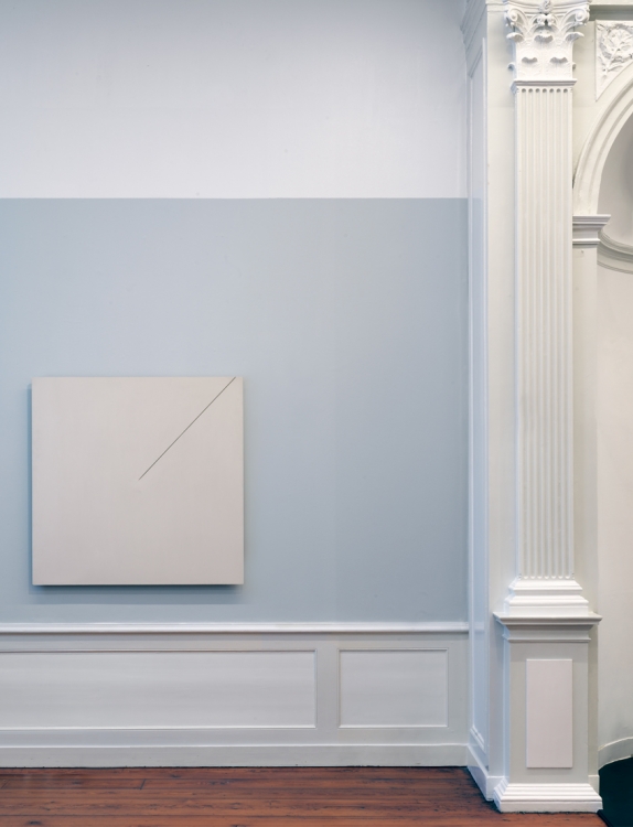 'Relief with 1/2 line', 1967. Painted wood, 120 x 120 cm. Photo: Gert Jan van Rooij. 'Relief with 1/2 line', 1967. Painted wood, 120 x 120 cm. Photo: Gert Jan van Rooij.