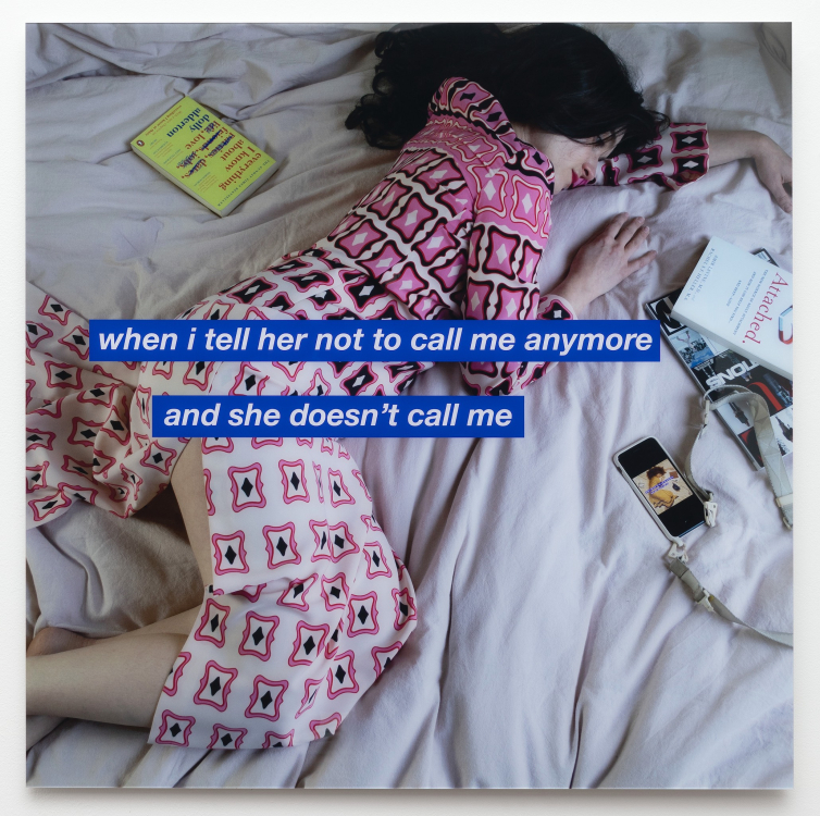 if i don’t talk to a woman at least 10 years older than me once a week i die from lack of mentorship, Marijke De Roover (2021) - Installed at group exhibition Alone Together at Upstream Gallery (2024) if i don’t talk to a woman at least 10 years older than me once a week i die from lack of mentorship, Marijke De Roover (2021) - Installed at group exhibition Alone Together at Upstream Gallery (2024)