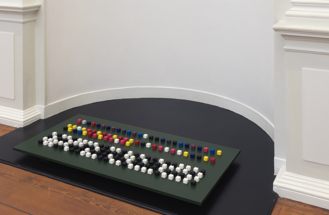 base 2-8-16 cubes (Hello, world!), Joan Heemskerk (2023) installed at exhibition Hello, world! at Upstream Gallery base 2-8-16 cubes (Hello, world!), Joan Heemskerk (2023) installed at exhibition Hello, world! at Upstream Gallery
