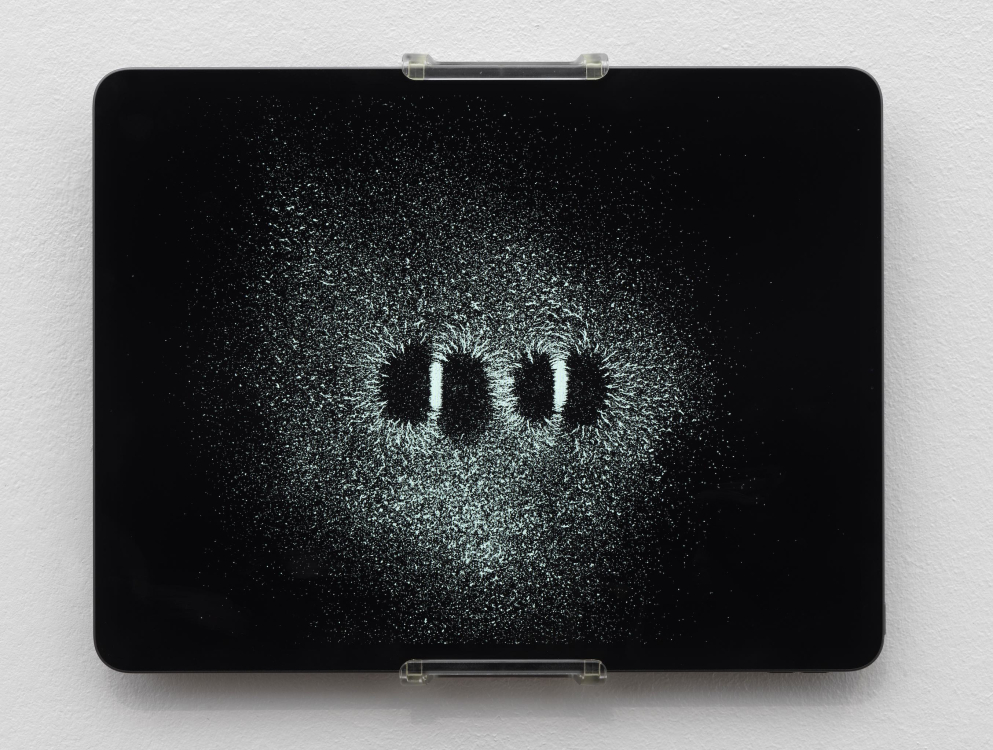 Magnetic field study, Joan Heemskerk (2023) installed at exhibition Hello, world! at Upstream Gallery Magnetic field study, Joan Heemskerk (2023) installed at exhibition Hello, world! at Upstream Gallery