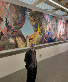 Dennis Rudolph shows 32 x 2.2 m massive oil painting in duo show TEMPLE OF AI - ARTIFICIAL GODS&nbsp;WALDEN