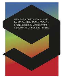 Constant Dullaart solo show 'Nein Gag' at Panke Gallery, Berlin