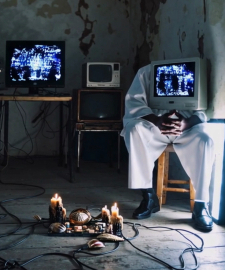 Nestor Sir&eacute; (latency.club) in group exhibition The Mechanics of Truth at Medialab Matadero, Madrid