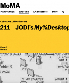 JODI's MoMA solo gallery on the MoMA website