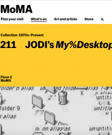 JODI's MoMA solo gallery on the MoMA website