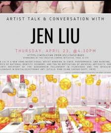 Jen Liu artist talk and conversation 23 april, 4.30 (EST)
