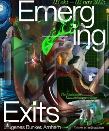 Kévin Bray and Jeroen Jongeleen at Emerging Exists in Diogenes Bunker Arnhem