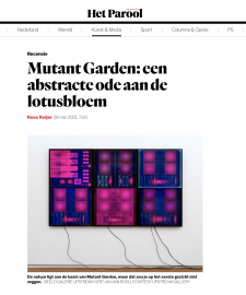 Review of Harm van den Dorpel - Mutant Garden in het Parool
