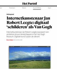 Jan Robert Leegte interviewed in Het Parool