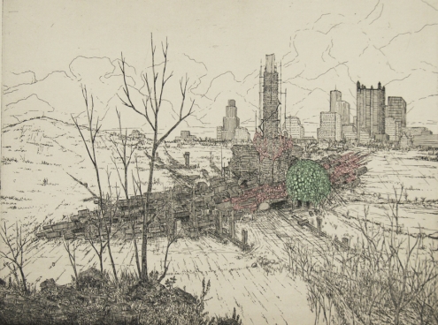 Rob Voerman in exhibition INKT at Van Abbehuis, Eindhoven