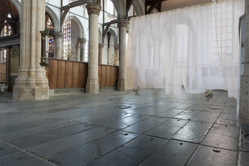 Marinus Boezem in the Oude Kerk