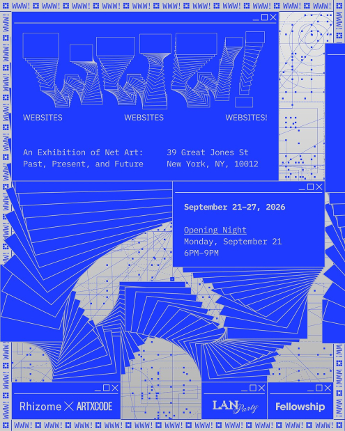 Jan Robert Leegte and Rafa&euml;l Rozendaal part of Rhizome's WEBSITES WEBSITES WEBSITES 