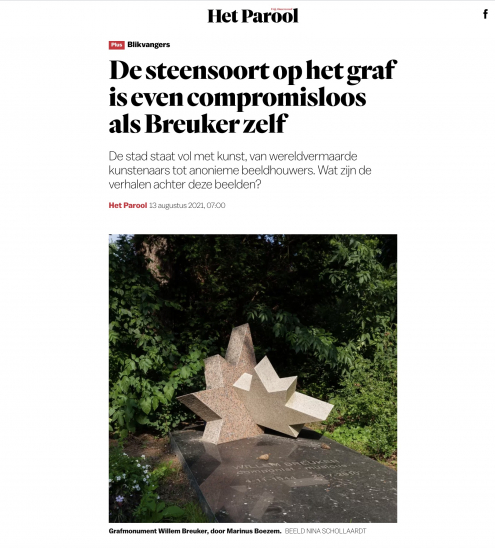 Het Parool on Marinus Boezem and Willem Breuker