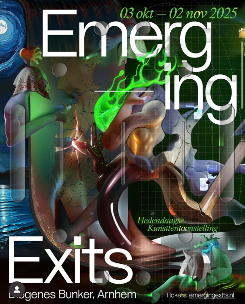 Kévin Bray and Jeroen Jongeleen at Emerging Exists in Diogenes Bunker Arnhem