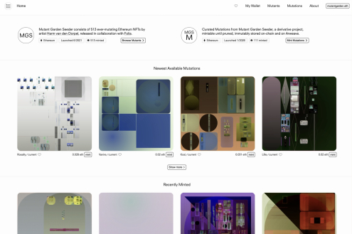 Harm van den Dorpel launches Mutant Garden Seeder Mutations: new functionality brings eternally evolving NFTs further on-chain