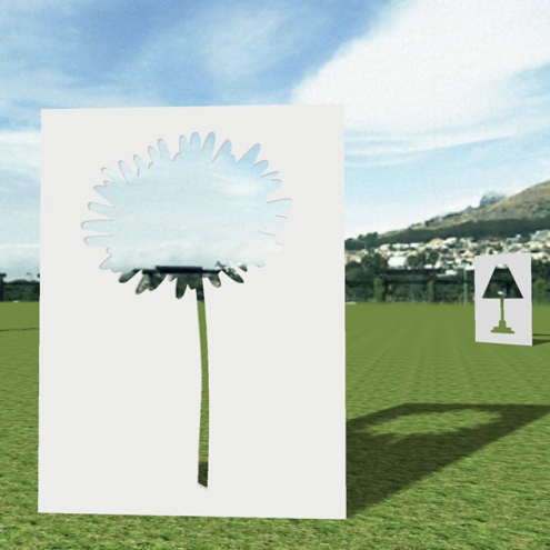 Rafaël Rozendaal virtual Shadow Objects Sculpture Park for Tokyo Art Book Fair