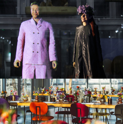 Wedding anniversary diner of Ailex and Alicia Framis at Depot Boijmans van Beuningen 